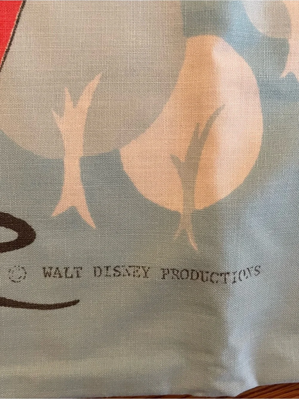Vintage 1970’s Disney Pillow Cases Pair Standard Mickey Minnie Donald Pluto USA